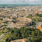 città di Roma vista dall'alto